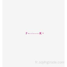 structure 3d de fluorure de potassium